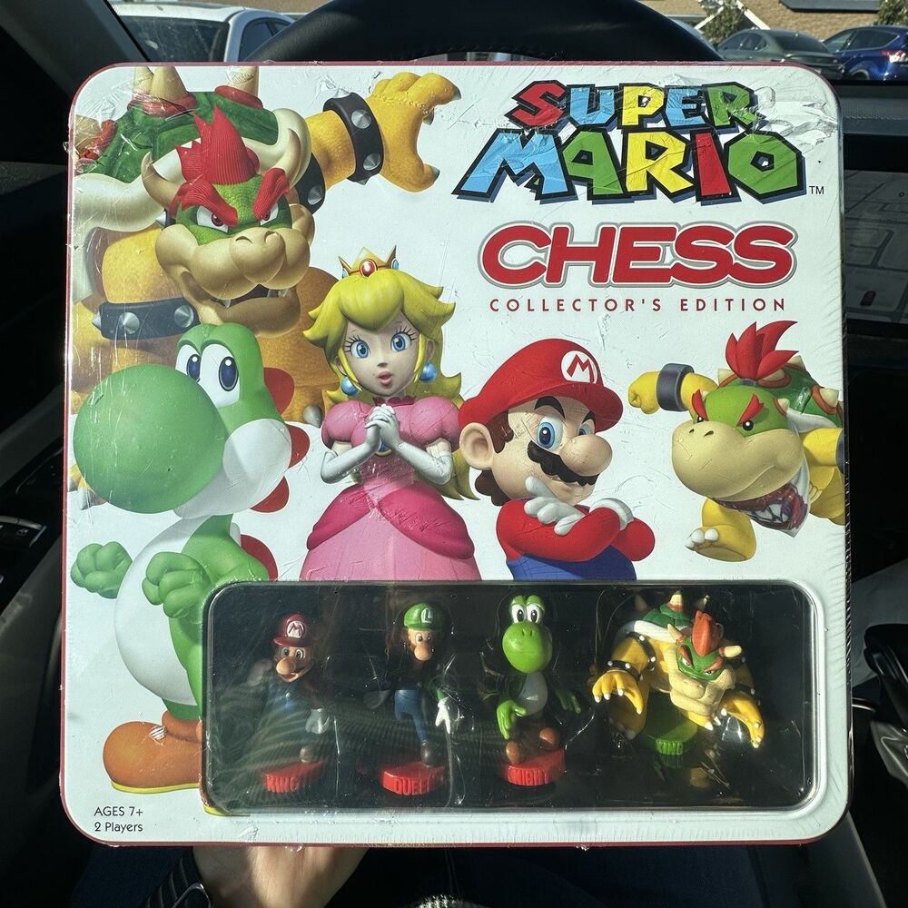 Super Mario Chess Collector's Edition Tin Nintendo USAopoly Sealed New